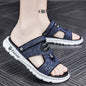 Waterproof leather sandals for men