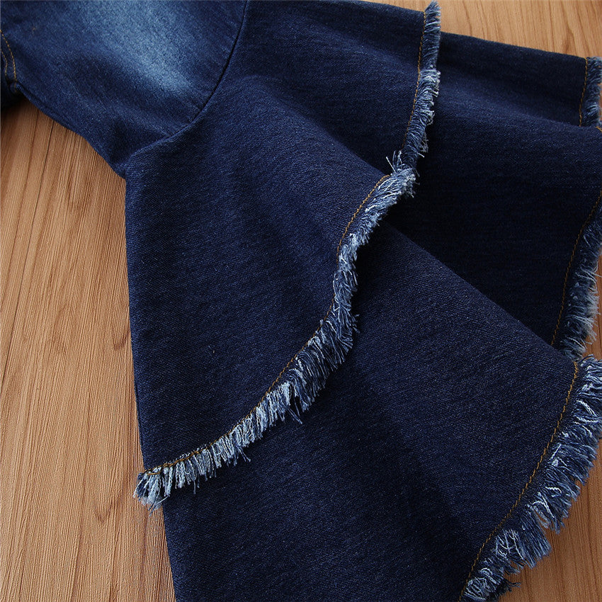 Jeans mit weitem Bein für Mädchen und Kinder Schlaghose