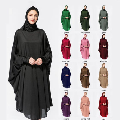 New bat robe with hijab for Muslim worship