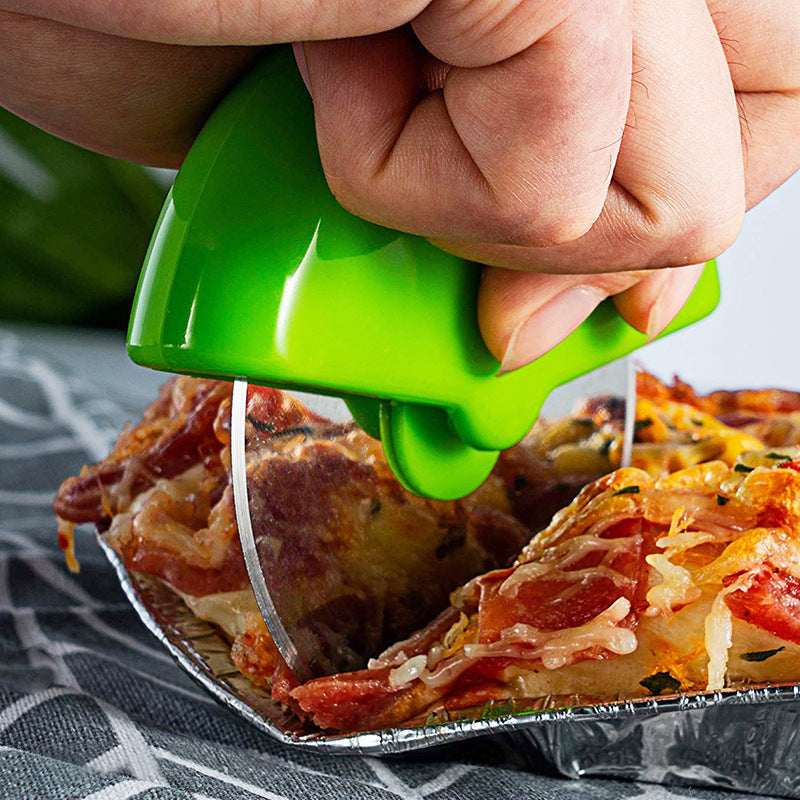 Kitchen helper pizza wheel knife