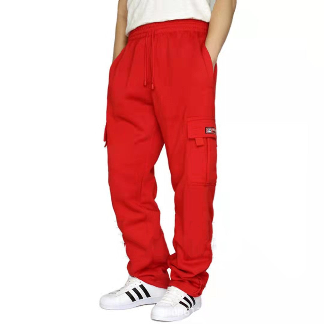 Men Pants Sweatpants Stretch Elastic Waist Jogger Sport Pants Drawstring Trousers Fashion Men Clothing