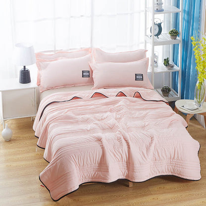 Cooling Blankets Pure Color Summer Blanket Solid Color Summer Cooling Blanket Compressible Air Conditioning Blanket Quilt