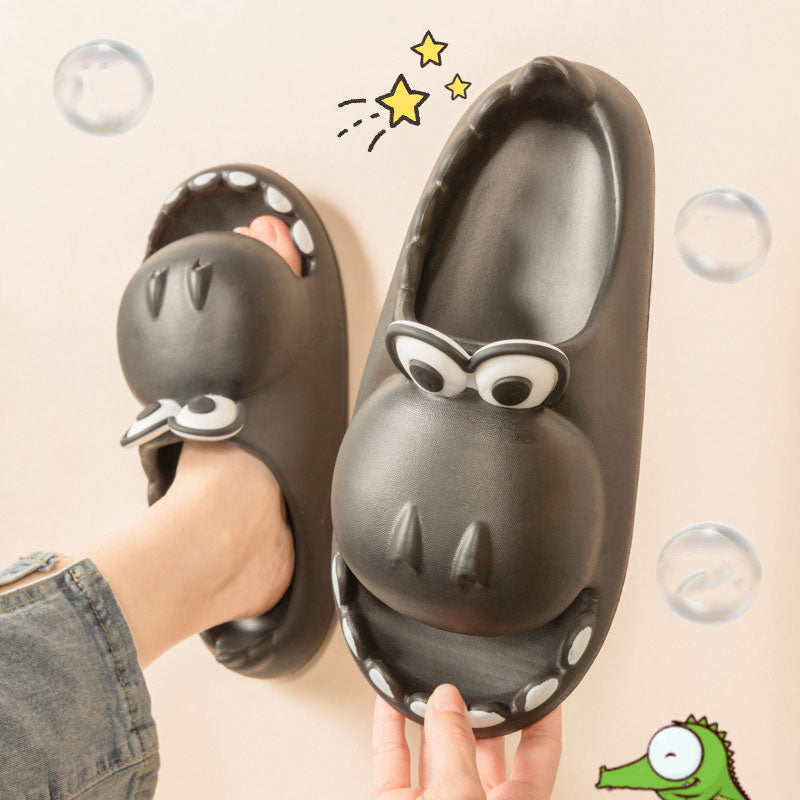 Children Dinosaur Slippers Wholesale Summer Cartoon Parent Child Outdoor Home EVA Sandals Women Men Kids Cute Slippers Baby Shoes