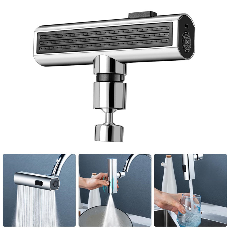 Kitchen Faucet Waterfall Outlet Splashproof Universal Rotating Bubbler Multifunctional Water Nozzle Extension Kitchen Helper