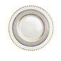 European style plate Wobble plate Plate Gold plated plate Glass beads Dot plate Ceramic plate