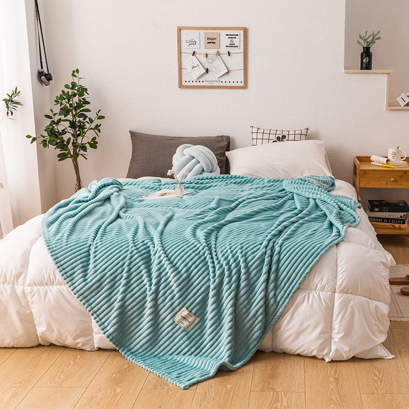 Single-layer blanket made of milk fleece