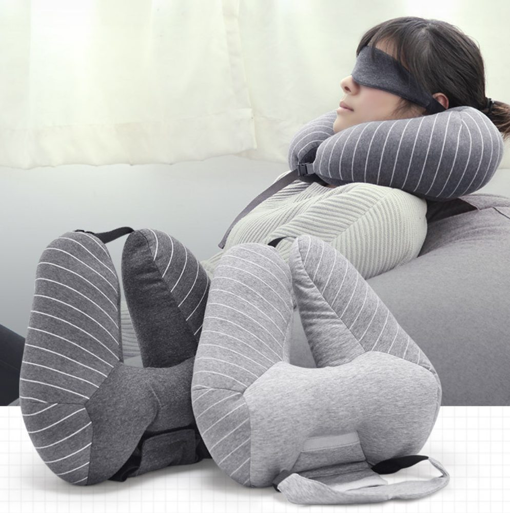 Travel foam particle u-shapedcervical neck lumbar pillow