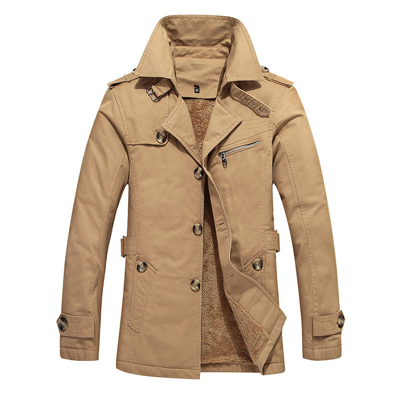 Fashion casual fleece coat for men