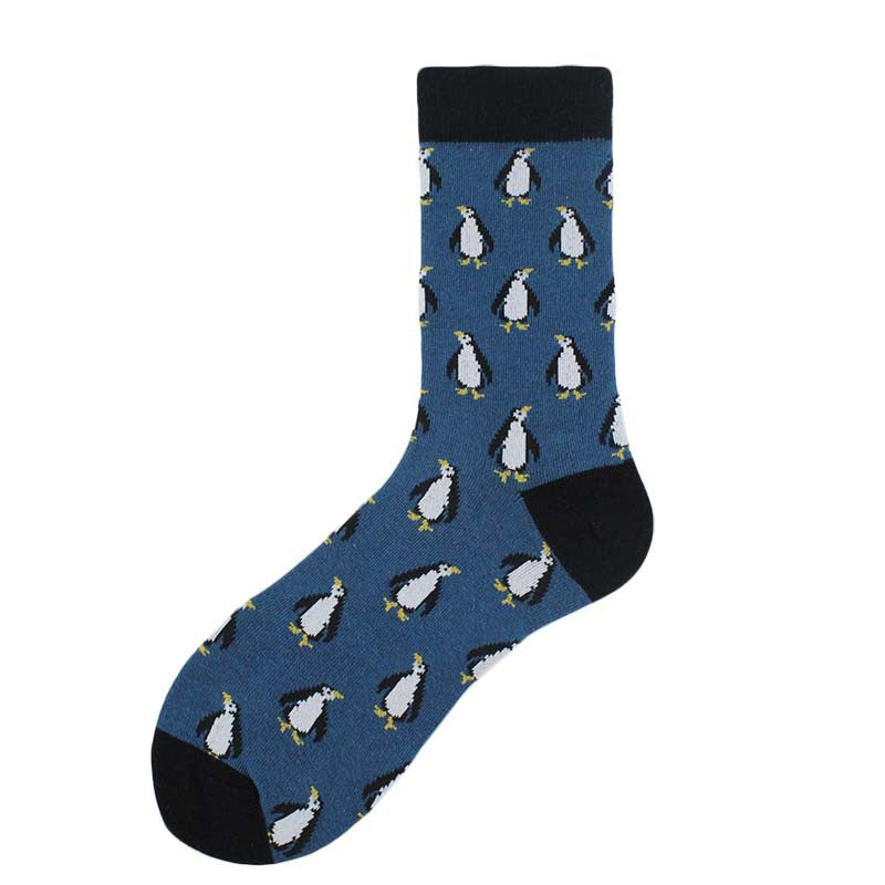 Jacquard Tube Socks Cartoon Fox Penguin