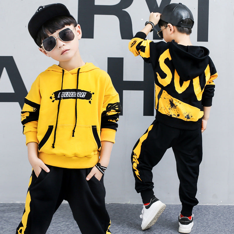 Boys' hooded tracksuit