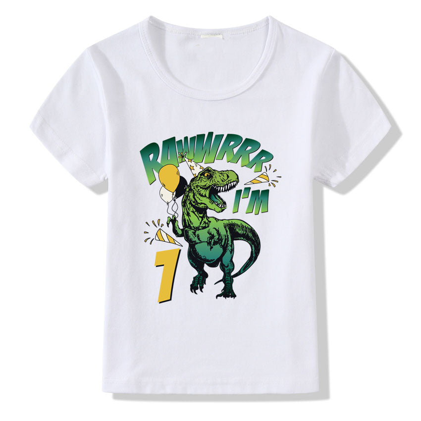 Kids T-Shirt Numbers 1-9 Birthday T-Shirt