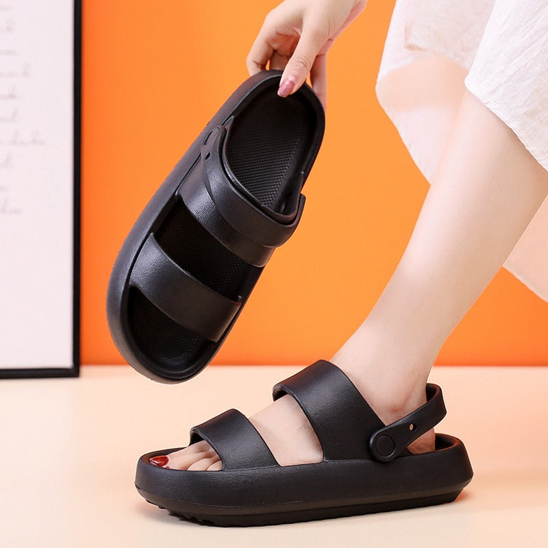 Adjustable shoes for men and women Sandals with 3 cm thick bottom Outdoor slippers