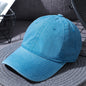 Washed baseball caps for men and women outdoor distressed sun hats simple caps