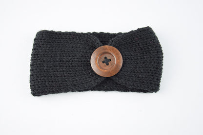 Baby wool headband handwoven hair accessory