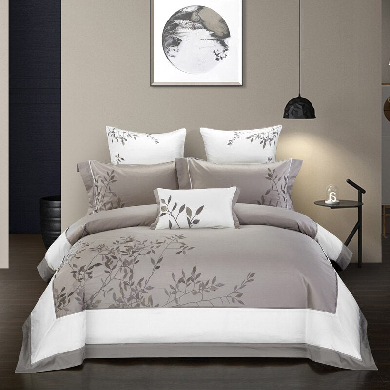 Four-piece cotton embroidery home textile