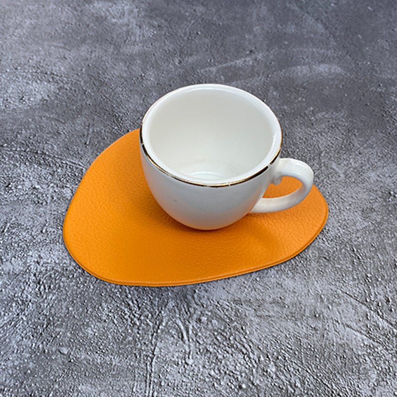 Placemat Heat Insulation PU Leather Coaster Bowl Kitchen Non-Slip