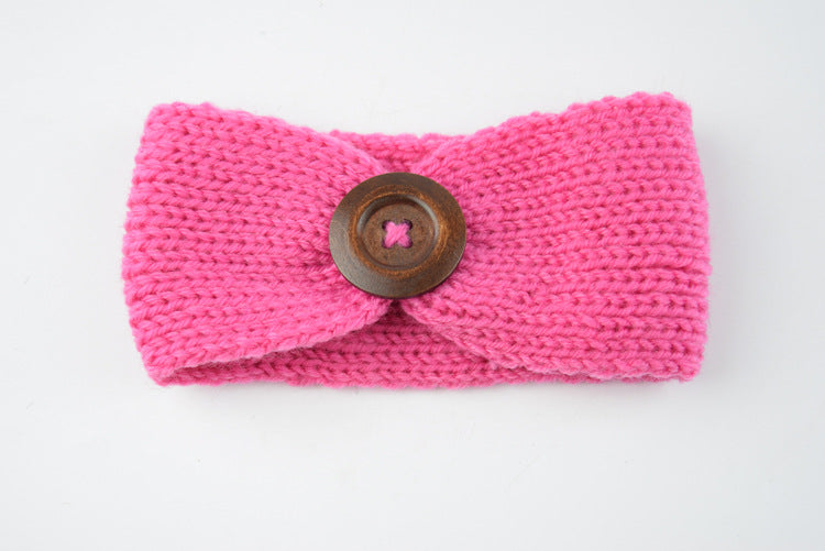 Baby wool headband handwoven hair accessory