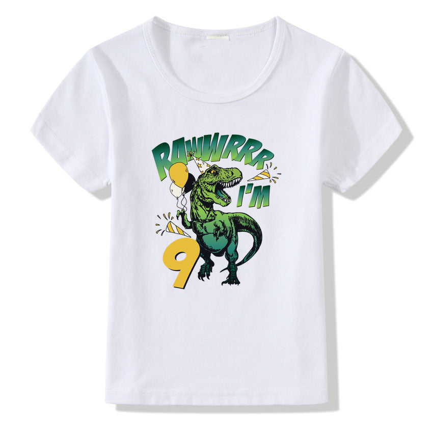 Kinder T-Shirt Zahlen 1-9 Geburtstags-T-Shirt