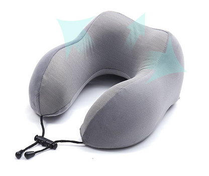 Memory foam travel pillow set