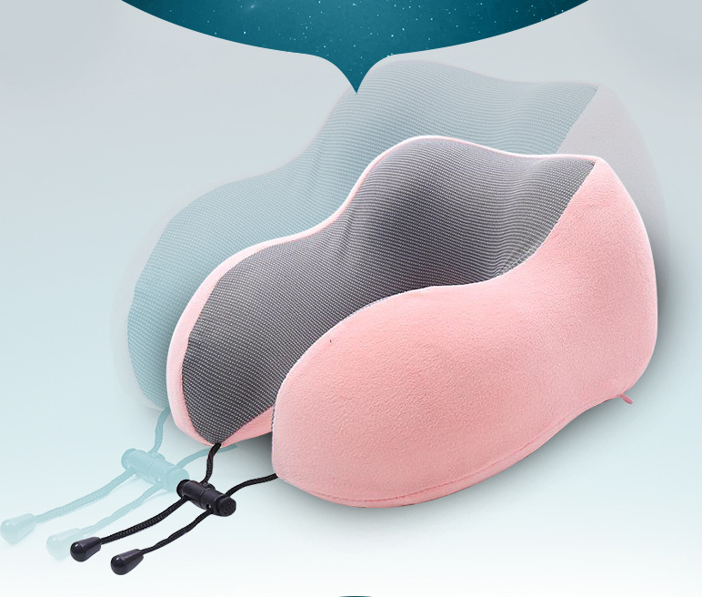 Memory foam travel pillow set