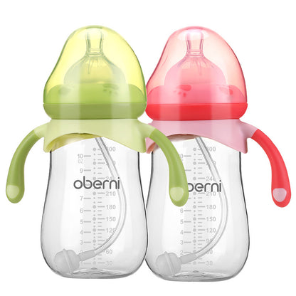 Large caliber anti-colic baby milk anti-fall baby bottle