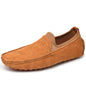 Freizeitschuhe Herren Sommer Mokassins Slip On Atmungsaktiv Plus-Size Echtleder