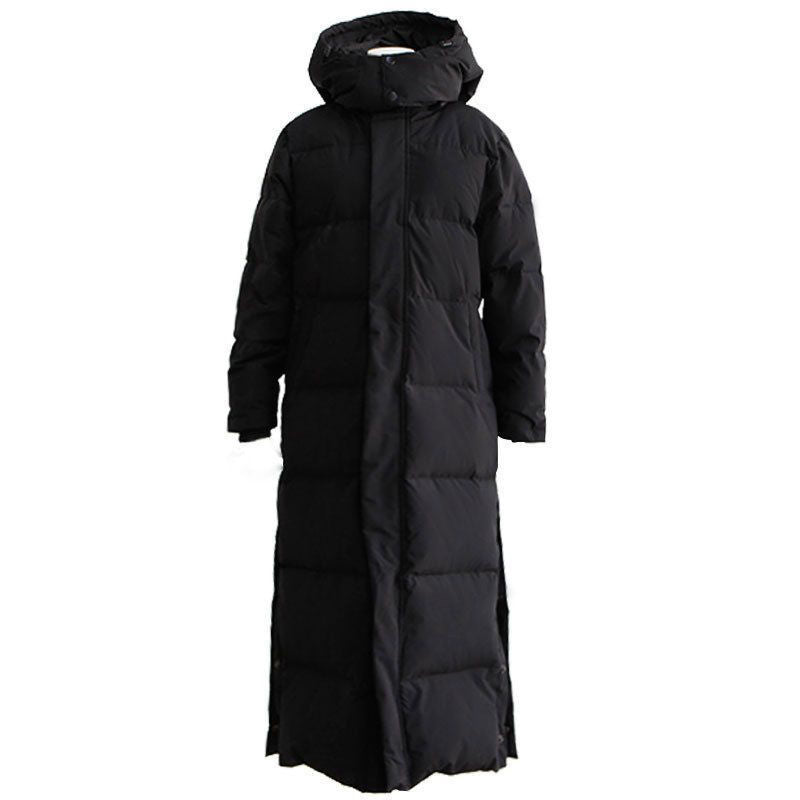 Winter-Langmantel, warm, mit Kapuze, verdickt, Parka-Jacke für Damenbekleidung