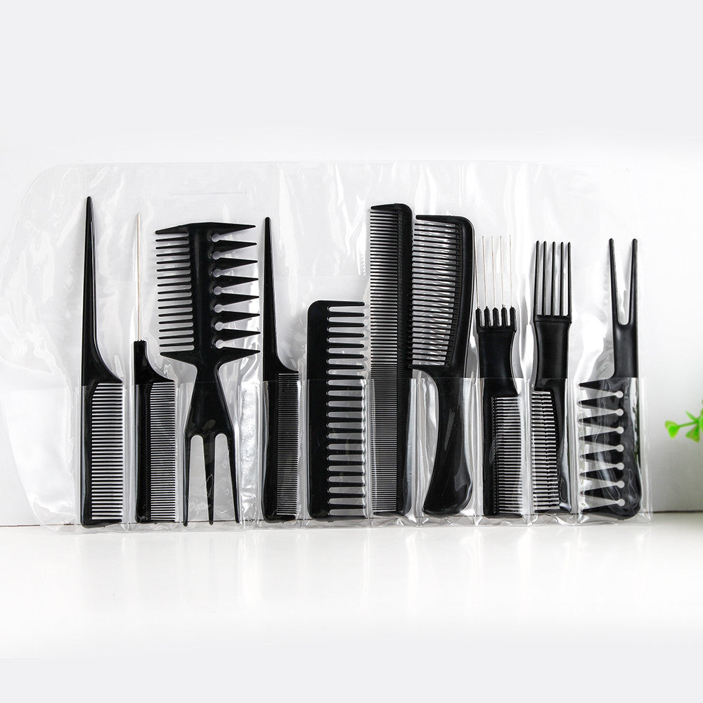 Ten-piece hair comb set