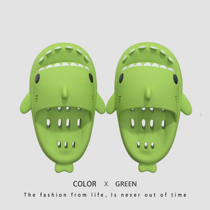 Shark Slippers with Drain Holes, Shower Shoes for Women Quick Dry Eva Pool Shark Slides Beach Sandals with Drain Holes