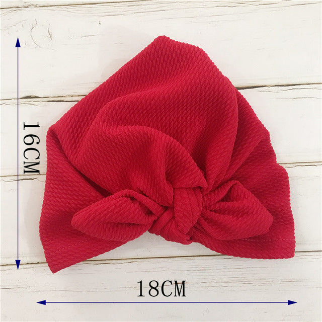 Knot Bow Baby Headbands Toddler Headscarves 6m-18m Baby Turban