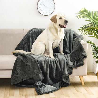 Waterproof Sherpa Thickened Pet Blanket for Pets