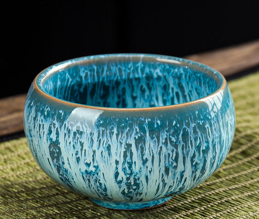 Kiln change tea ceramic tea master Jianzhan Zen household tea set personal cup
