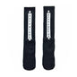 Extra dicke flauschige Schlaufen-Sportstrümpfe schwarz und weiß, personalisiertes Alphabet trendige Socke