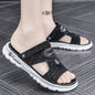 Waterproof leather sandals for men