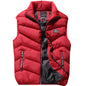 Large new men's down cotton vest for autumn and winter