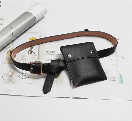 Fashionable belt bag with wild belt