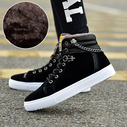 Casual Fashion Sneakers Men's Sneakers with Fleece Lining