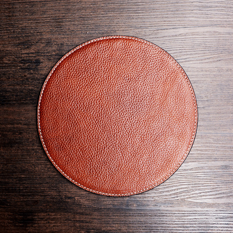 Thickened cowhide table mat