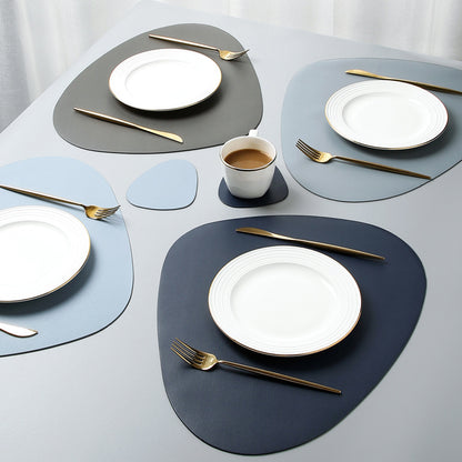 Leather table mat for household