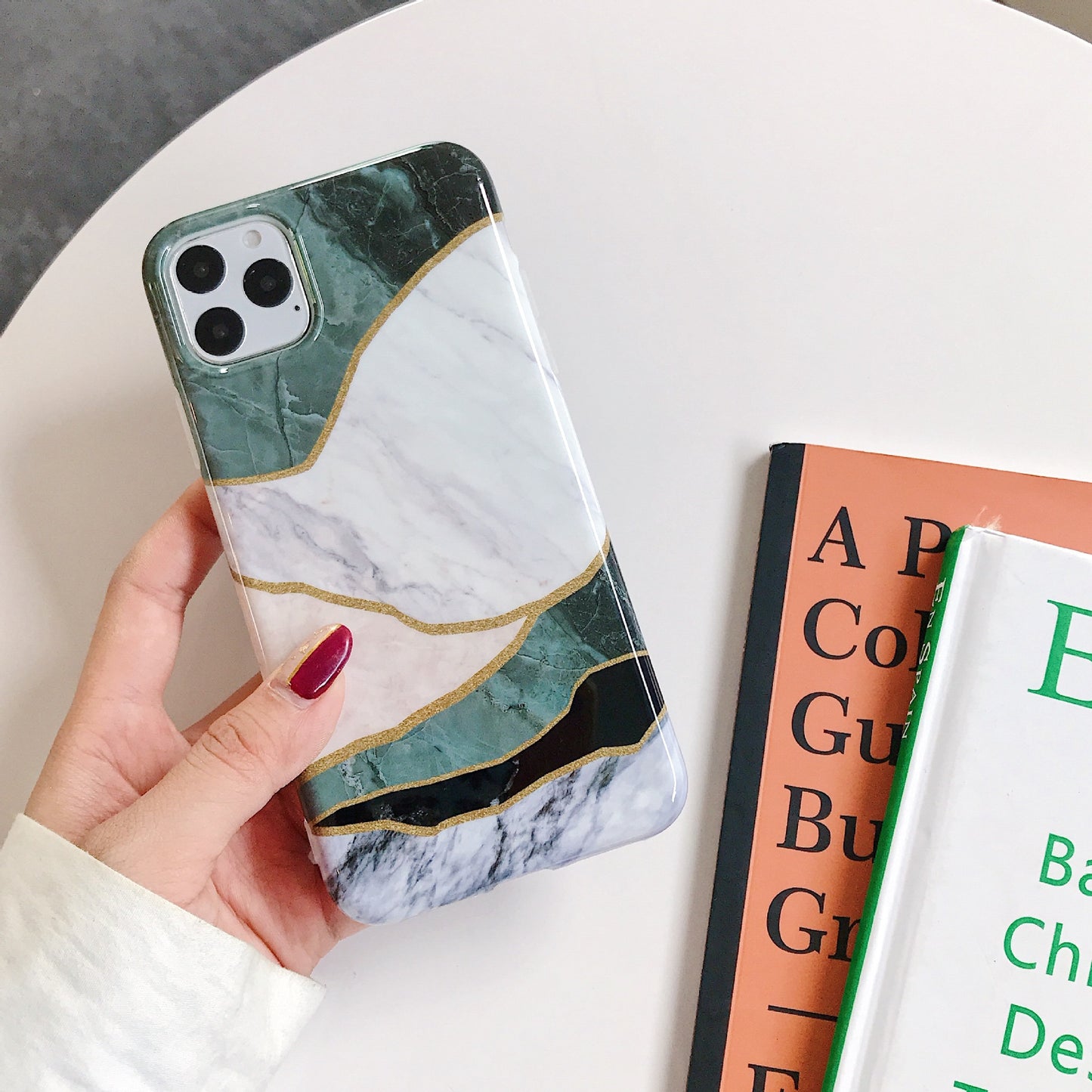 Geometric marble cases