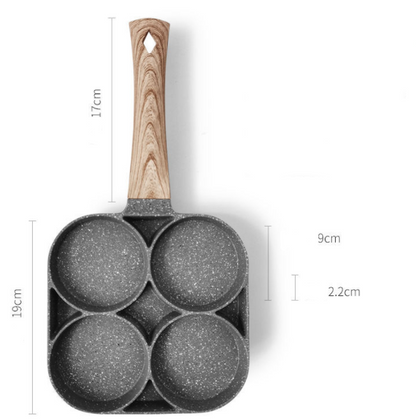 Four Hole Omelette Pan Non-stick Pan