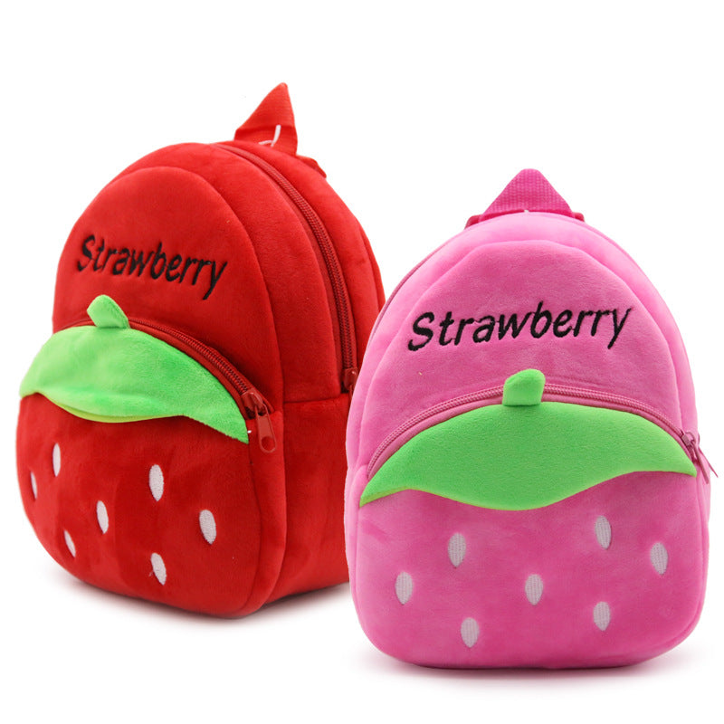 Kids Baby Backpack Boy Strawberry Kindergarten