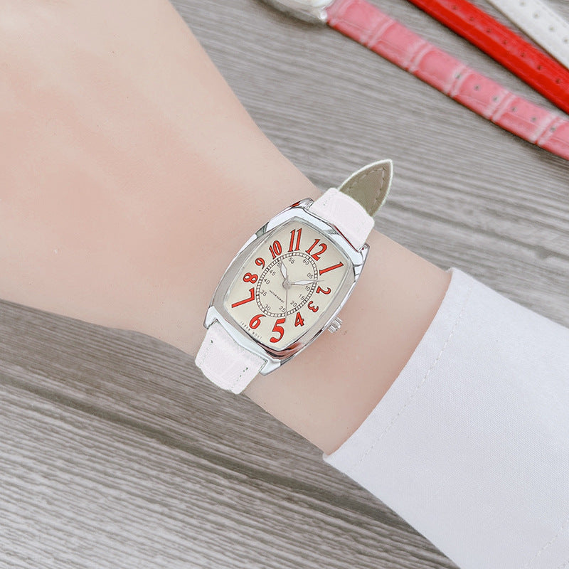 Simple quartz watch for women