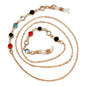 Color preservation gold-plated hanging chain colorful glasses strap