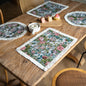 Round Table Mat with Tassel Flower Tablecloth Kitchen Decoration Long