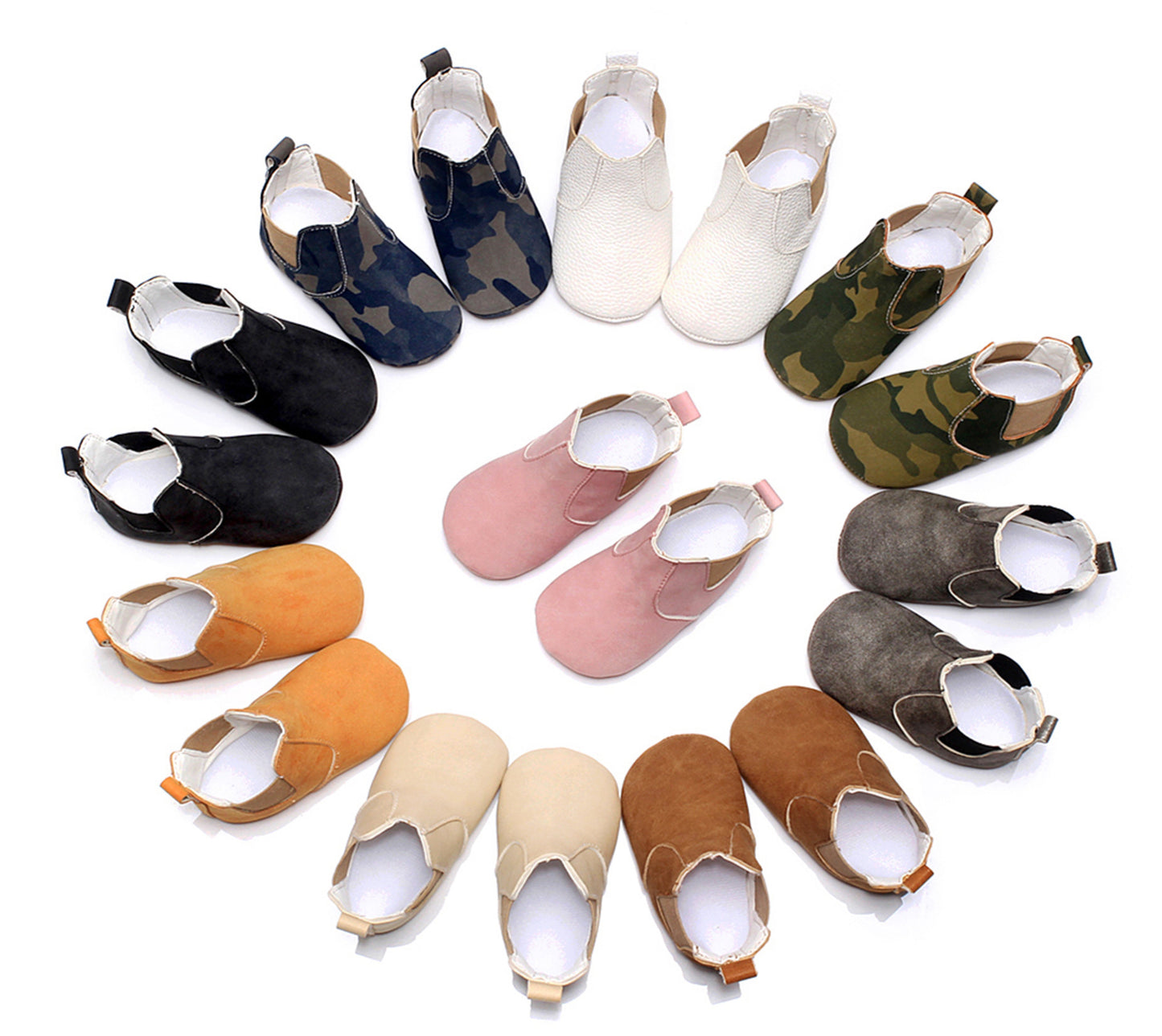 Baby Shoes Baby Xie Shoes Toddler Shoes Elastic PU Soft Shoes Children Shoes