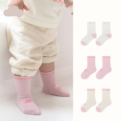 Pure Color Baby Handmade Boneless Tube Socks