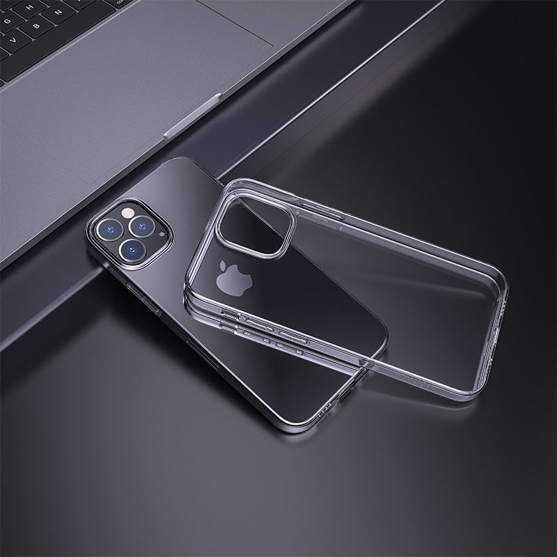 Transparent mobile phone case made of high-purity