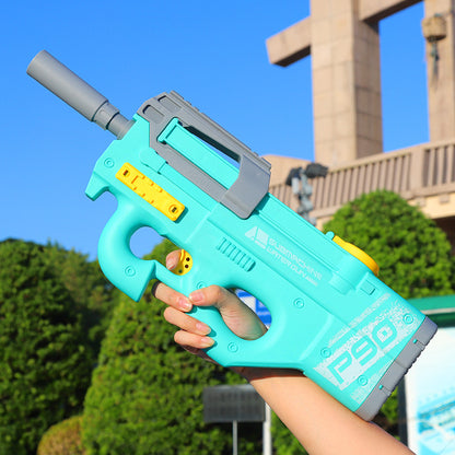 New P90 Electric Water Gun High-Tech Kids Toy Outdoor Beach Pool Large Capacity Summer Gel Blasting Water Gun for Adults