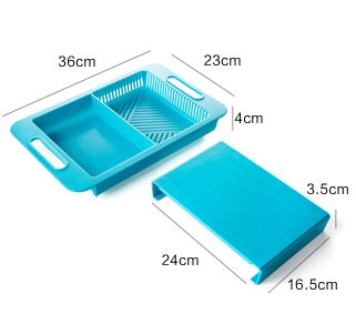 Multifunction Kitchen Chopping Blocks Sink Drain Basket Cutting Board Vegetable Meat Tools Kitchen Accessories Chopping Board 